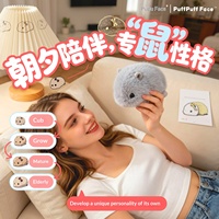 Souris robotique Pupu AI, jouet tendance, souris électronique en peluche courte, compagnon intelligent, cadeau émotionnel, 31cm-50cm, unisexe