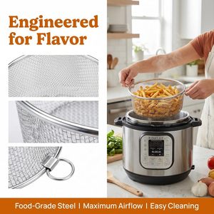 304 Stainless Steel 3-Piece Colander Set Deep/Shallow Strainer Baskets Collection <b>Plate</b> Double <b>Ring</b> Handles Cover Tray Food - Product Image 4