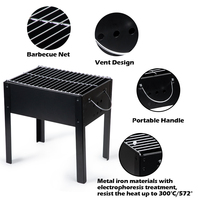 Grille de Camping pliable pour l'extérieur, pouces, en acier inoxydable, Table de cuisson pour barbecue, au charbon de bois, pour jardin