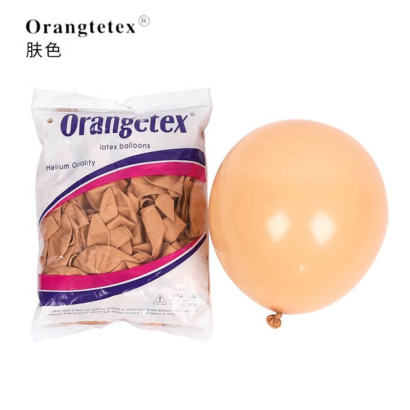 Orangetex Factory Wholesale 12 Inch 100pcs Package Helium Latex Balloons for Party Decoration Globos