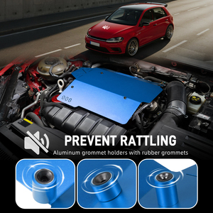 Bevinsee ฝาครอบเครื่องยนต์อลูมิเนียมสำหรับ VW, สำหรับ Alltrack arteon Golf <span class=keywords><strong>Jetta</strong></span> <span class=keywords><strong>sportwagen</strong></span> 06K103925G - Product Image 3