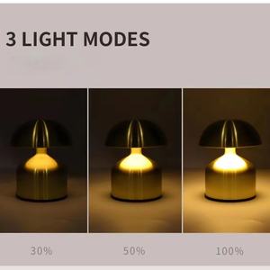 Lampe de table LED sans fil rechargeable portable pour hôtels, restaurants, bars et bureaux – Décoration et éclairage de table à batterie tactile - Product Image 5