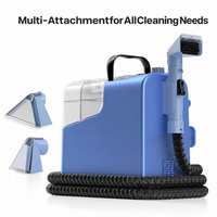 Aspirateur professionnel pour tapis avec moteur puissant de 400 W, réservoir d'eau de 1800 ml, extracteur de nettoyage en profondeur pour canapé et tapis