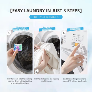 Feste Waschmittel kapseln 5 in 1 für Kleidung und Boden, 36 PCs Umwelt freundliche Reinigungs perlen Großhandels preis - Product Image 4