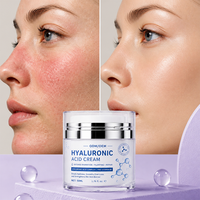 Gel Hydratant Visage à l'Acide Hyaluronique Marque Blanche – Formule Équilibre Hydrique, Traitement Réparateur Peaux Sensibles, Crème Hydratante Visage