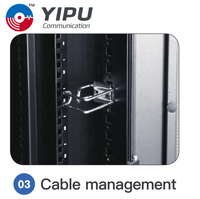 Dapat Disesuaikan 42u 800X1000 Jaringan Cold Rolled Rak Server 19 Inci Data Entry Dapat Diatur Vertical-Mount Lantai Kabinet