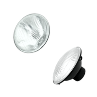 Adaptador de Faro Delantero de 7 Pulgadas H4/P63 6014, Cristal Curvo, Haz de Luz Semi-Encerrado, Luz Alta, Halógena, LED, Otros Accesorios para Faros de Coche
