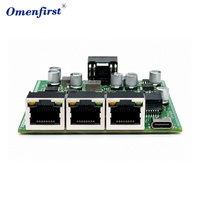 Carte de commutation Ethernet 2.5G à 4 ports PCBA PoE avec 3 sorties PoE Type C 5V, module réseau à double alimentation, fabricant OEM ODM