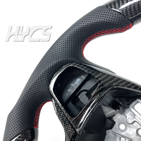 Volante de Fibra de Carbono Personalizado 2020-2025 para Ford Explorer ST ST-Line King Ranch Timberline con Cuero Perforado