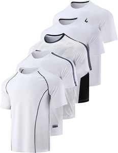 Chemise de Compression Sublimée Personnalisée pour Hommes T-shirts de Gym Léger Respirant Entraînement Musculaire Courir Séchage Rapide Fit Gym Chemises - Product Image 1