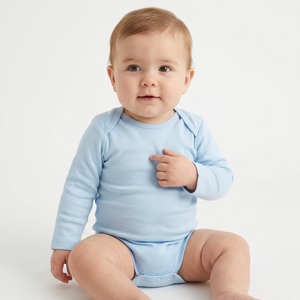 Combinaison unisexe pour nouveau-né et tout-petit en coton Pima péruvien, écologique, respirante, 100% coton, fermeture à boutons pression, été - Product Image 1