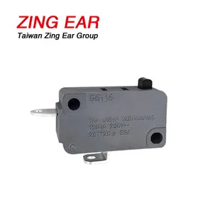 Dispositivo do interruptor da orelha do zr, fabricante normalmente fechado 2 terminais ru micro switch