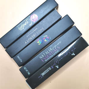 Dudak parlatıcısı ruj tüpü ambalaj kutusu ince kağıt ambalaj kutusu es baskı kağıt ambalaj - Product Image 4