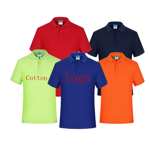 Custom Printed Logo Polyester Satin Short Sleeve for Shirts Unisex Promotion Golf Shirt Team Uniform