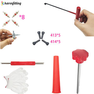 ชุดเครื่องมือติดตั้งยางโลหะ เครื่องมือถอดยางล้อรถยนต์ พร้อมตะขอรูปตัว T สำหรับอุปกรณ์เสริมรถจักรยานยนต์ - Product Image 4