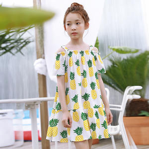 ชุดเดรสเด็กสไตล์ใหม่ทันสมัย ผ้าฝ้ายแต่งระบาย ดีไซน์ล่าสุด ตัดเย็บโดยตรงจากซัพพลายเออร์จีน - Product Image 3