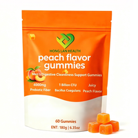 Gummies vitaminiques pour la santé digestive des hommes adultes avec 4000 mg de fibres prébiotiques et 1 milliard d'UFC de Bacillus coagulans