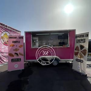 Cremoso <span class=keywords><strong>Pistacho</strong></span> Galletas Camión de comida china Van Móvil Pizza y hamburguesa Camión de comida rápida Remolque Gofree Remolque de comida - Product Image 2