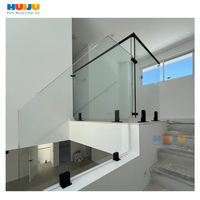 Système de fixation en verre personnalisé en acier inoxydable et aluminium de haute qualité HJ pour garde-corps intérieur et extérieur