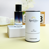 Luxus runde Kraft papier Tube Box für Kosmetik Parfüm Kerze Wein Wodka Whisky Saft Soda Verpackung Metalls topfen für Kaffee Tee