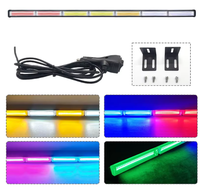 YD 35-Zoll-COB-LED-Blitzlichtleiste | Notfall-Gefahren warnung, blinkende Modi | Saugnapf halterung, Auto licht zubehör