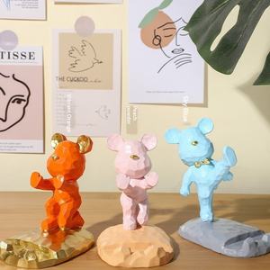 Penyangga Tablet & Ponsel Berbentuk Beruang Resin Sintetis Gaya INS, Kartun, untuk Meja, Hadiah untuk Pelajar, Dekorasi Rumah, Hiasan Hari Valentine - Product Image 2