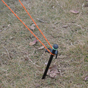 Ensemble de cordes de camping en plein air, cordes en nylon de 4M avec boucles à double œillet pour tente, bâche, utilisation toutes saisons - Product Image 1