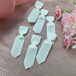 Usine personnalisé 1.2cm cravate forme Nylon ruban arc pré-fait torsion attaché pour mariage et sous-vêtements accessoires soutien-gorge décoration sangles - Product Image 1
