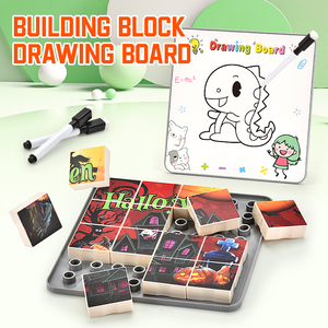 2025 vente chaude enfants bricolage jeu Puzzle planche à <span class=keywords><strong>dessin</strong></span> jouet PC bloc de construction pour 2-4 ans certifié CPC pour noël <span class=keywords><strong>Halloween</strong></span> - Product Image 3
