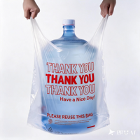 Sacs de transport en PEHD pour t-shirts, personnalisés avec impression numérique, sacs de courses à poignées découpées, gaufrage de qualité alimentaire, vente en gros