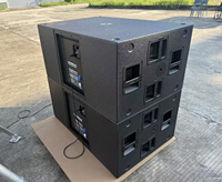 SUB 9006-AS Dual 18 Inch 8 Ohm Pasif Birch Plywood Line Array Subwoofer Speaker untuk Sistem Suara Surround