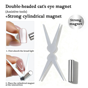 En gros Nouveaux ensembles d'aimants pour ongles double tête effet œil de chat et French pour le nail art DIY - Product Image 2