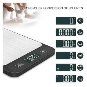 Stainless Steel Weight Pan 5kg 10kg Accuracy 1g LCD <strong>Digital</strong> Kitchen Food <strong>Scale</strong> with CE Rohs FCC - Product Image 2