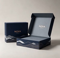 Boîte d'expédition pliante en carton ondulé personnalisée avec impression de logo privé pour vêtements, cosmétiques, cadeaux, produits, emballage en vrac