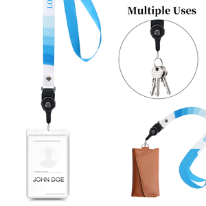 Wholesales Free Sample Custom Printed Sublimation Neck <b>Lanyards</b> Promotion Keychain <b>Polyester</b> <b>Lanyard</b> with Custom Logo - Product Image 6