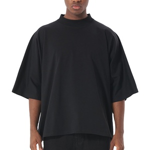 Camiseta Lisa Blanca Oversize para Hombre, Cuello Redondo, Estilo Urbano, Talla Grande - Product Image 2