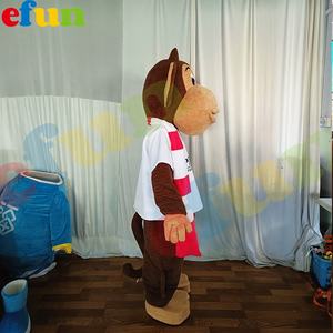 EFUN moq 1 PC vui tùy chỉnh phim hoạt hình khỉ Linh Vật Trang phục nóng bán phim hoạt hình sang trọng khỉ linh vật dành cho người lớn bên trang phục - Product Image 3