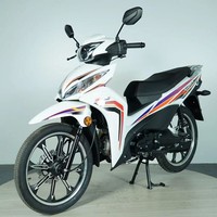 Moto Cub KAVAKI JJ110 110cc avec fourche hydraulique avant, double ressort arrière et frein à disque pour les trajets quotidiens
