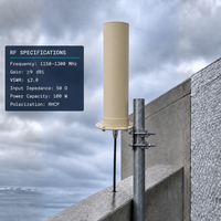 Antenne directionnelle multi-bandes pour canon anti-drone 1150-1300/1550-1650/2450-2550 MHz, gain ≥9dBi, en U-PVC