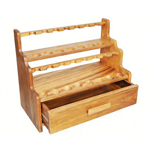 Support à pipes à 3 niveaux Xiaoxiong Juglans Regia, <span class=keywords><strong>en</strong></span> <span class=keywords><strong>bois</strong></span> massif, support pour pipes à tabac, présentoir de luxe pour bureau, vente <span class=keywords><strong>en</strong></span> gros OEM - Product Image 6