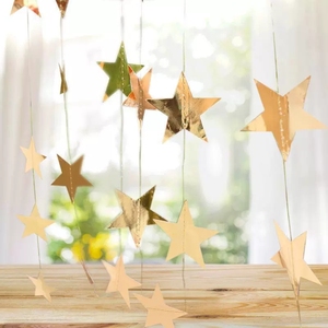 Décoration suspendue en forme d'étoile pentagonale à double miroir pour mariage, fête, vacances, Noël, Halloween - Product Image 4