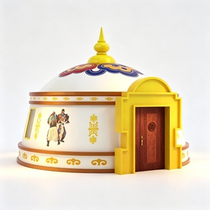 Yurtes mongoliennes de haute qualité avec <span class=keywords><strong>une</strong></span> structure solide et épaisse, idéales pour les <span class=keywords><strong>vacances</strong></span> en plein air et la détente. - Product Image 2