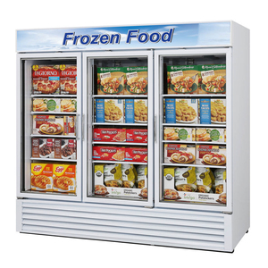 Congelador expositor comercial con puerta de cristal para bebidas y carne, equipo de refrigeración - Product Image 1