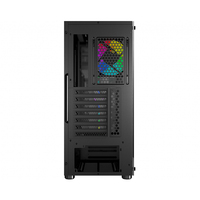 Leory — étui noir pour ordinateur de jeu MSI MAG VAMPIRIC 010, moyenne tour de pc avec ventilateur 1x120mm, synchronisation de lumière mytique