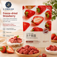 Gedroogde aardbeien, echte fruitsnack, kant-en-klaar, 85% aardbeien, 30g*24 zakjes, groothandel, OEM, private label