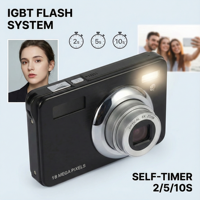 Appareil photo numérique en gros, résolution 18MP, zoom optique 8X, FHD 1080P, flash IGBT, retardateur, personnalisation OEM