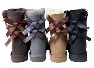 Chaussures d'hiver décontractées et imperméables Uggs Popular Women's Waterproof Lined Winter Warm Fluffy Mid-Tube Platform Shoes - Product Image 5