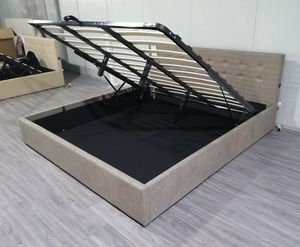 Cabecero ancho Cama tapizada con costuras decorativas Respaldo cómodo - Product Image 5