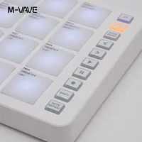 M-VAVE SMC-PAD MIDI Controller Strike Pad RGB Backlight MIDI Keyboard BT Connection Low Latency 3.5mm Output Interface MIDI Pad
