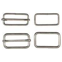 Boucles de ceinture imperméables, glissières métalliques pour sangle de sac à main, glissières à trois voies, ajusteur pour sac, accessoires de vêtement DIY